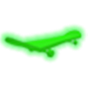 Neon Green Skateboard